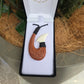 Handcarved Bone Pendant + Bone - Hei Matau (Fish Hook) - Rivendell Shop