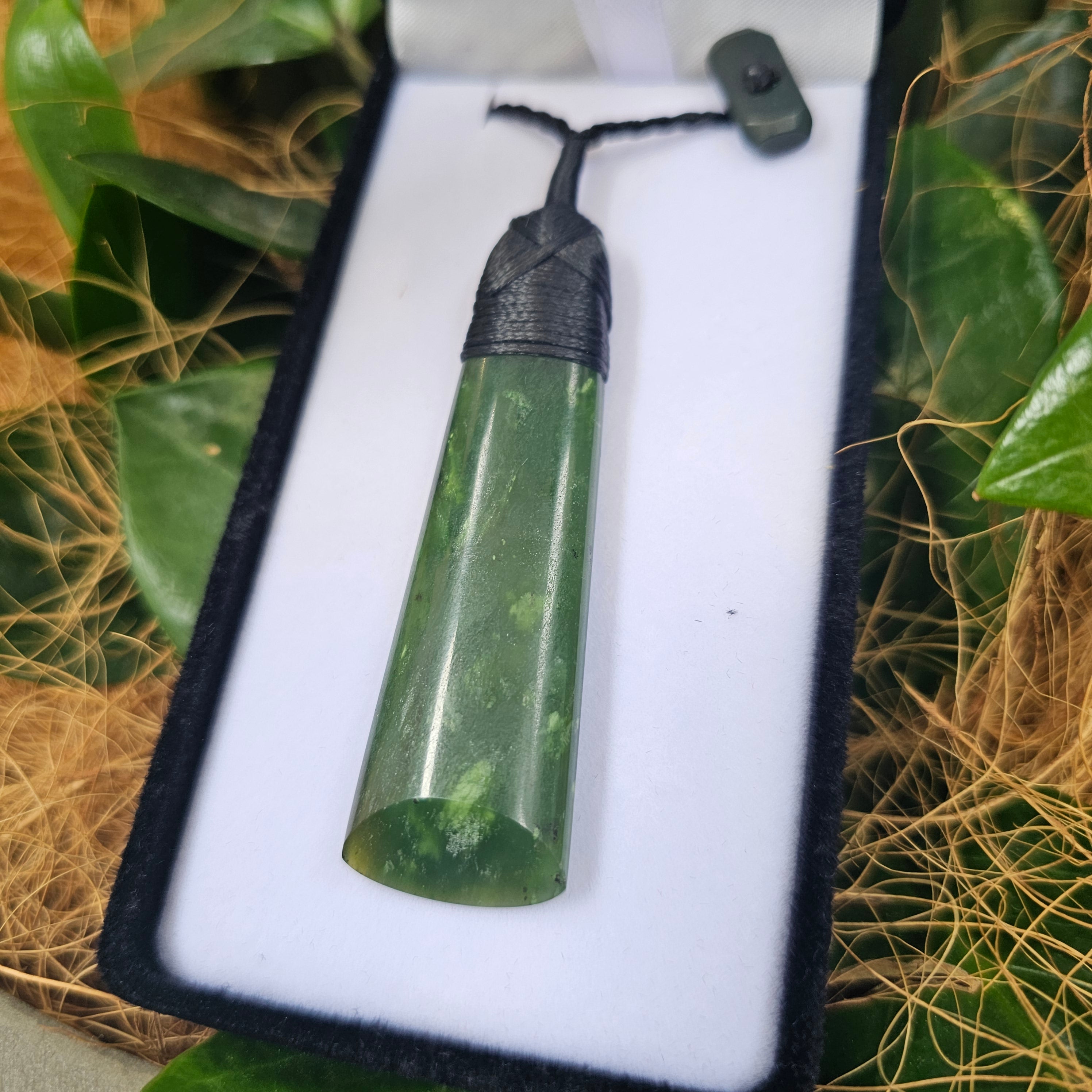 Greenstone Toki Pendant 65 x 20 mm
