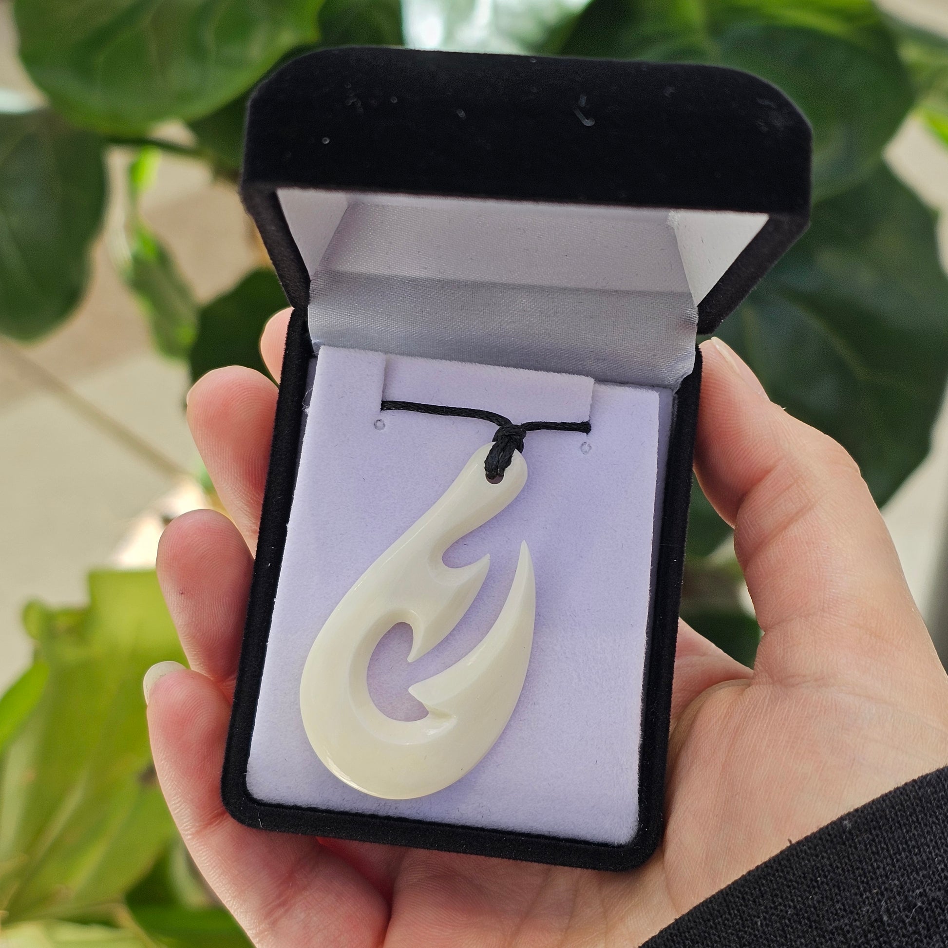 Bone Hei Matau Pendant (Fish Hook) - Rivendell Shop