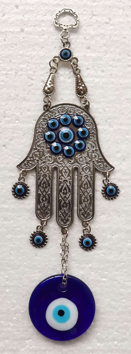 Hamsa Hand Hanging Ornament with Evil Eye