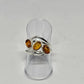 Amber Sterling Silver Ring - Rivendell Shop