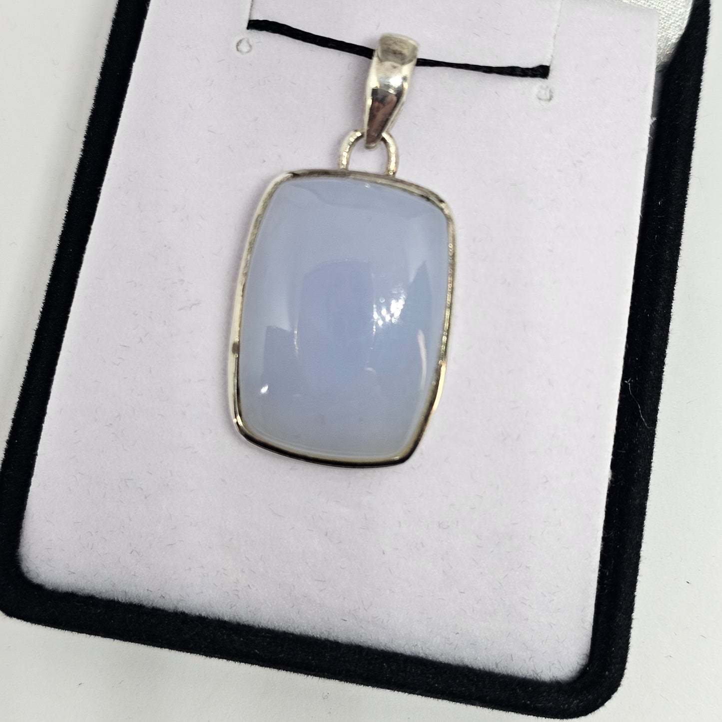 Chalcedony Sterling Silver Pendant - Rivendell Shop