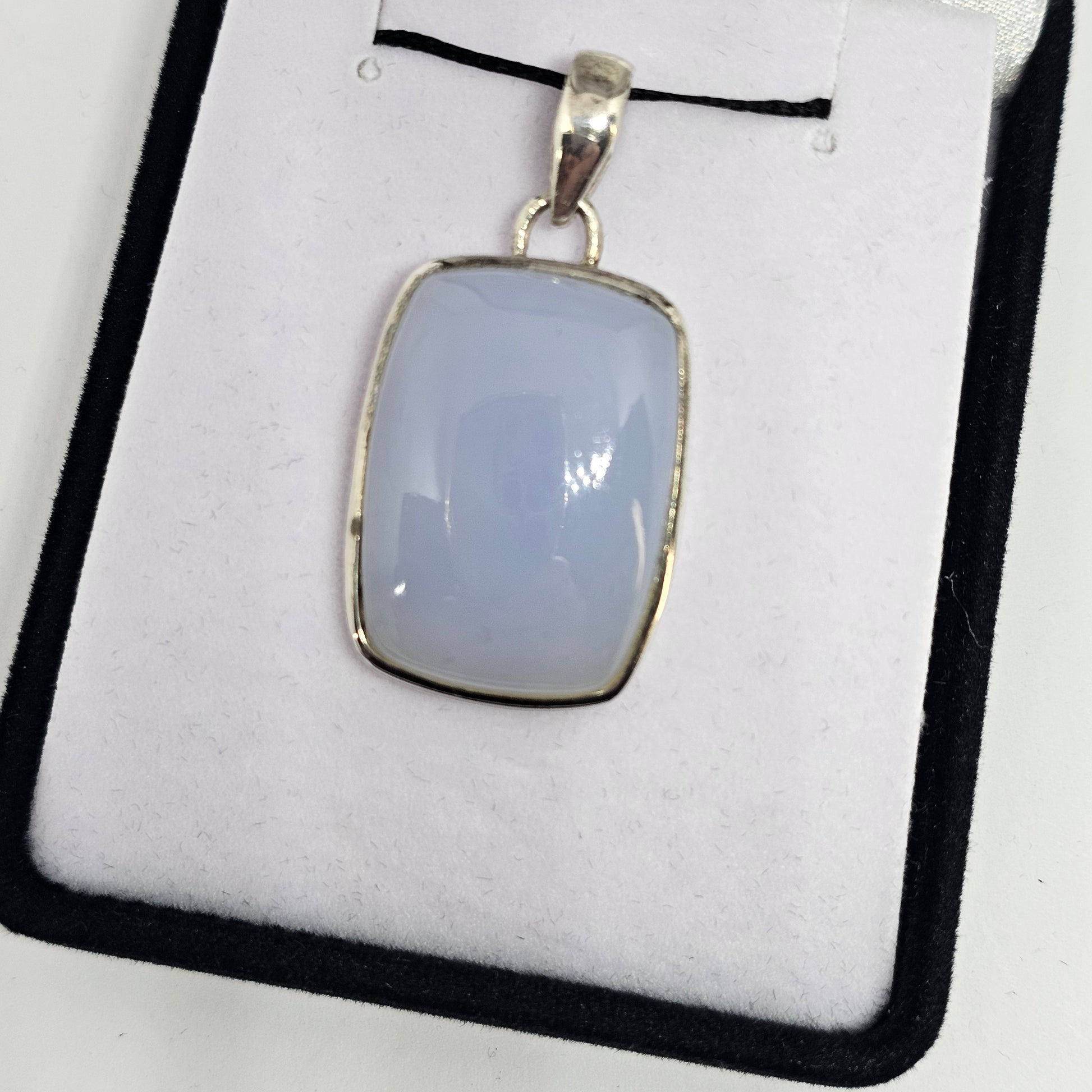 Chalcedony Sterling Silver Pendant - Rivendell Shop