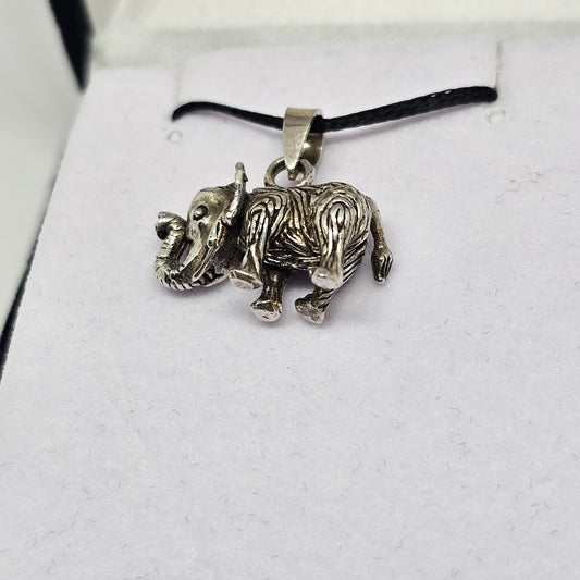 Sterling Silver Elephant Pendant - Rivendell Shop