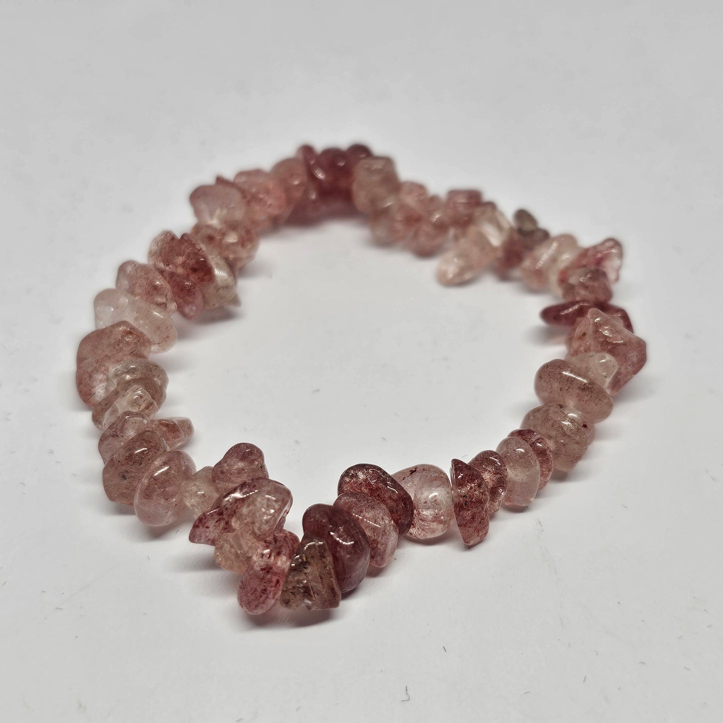 Strawberry Quartz Chip Bracelet - Rivendell Shop