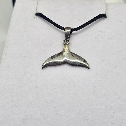 Sterling Silver Mini Whale Tail - Rivendell Shop