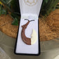 Handcarved Bone Pendant + Bone - Hei Matau (Fish Hook) - Rivendell Shop