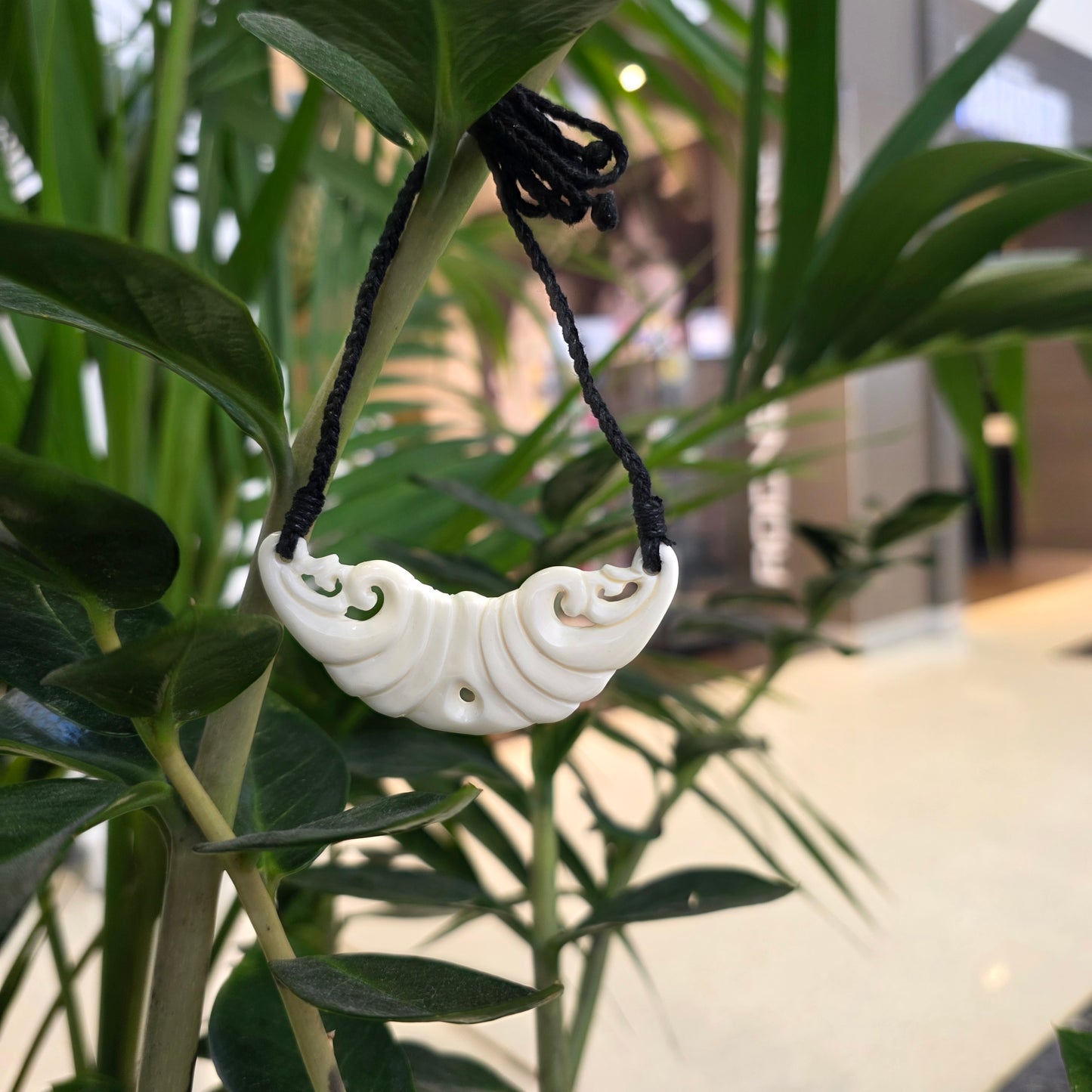 Handcarved Bone Pendant