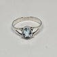 Blue Topaz Sterling Silver Ring - Rivendell Shop