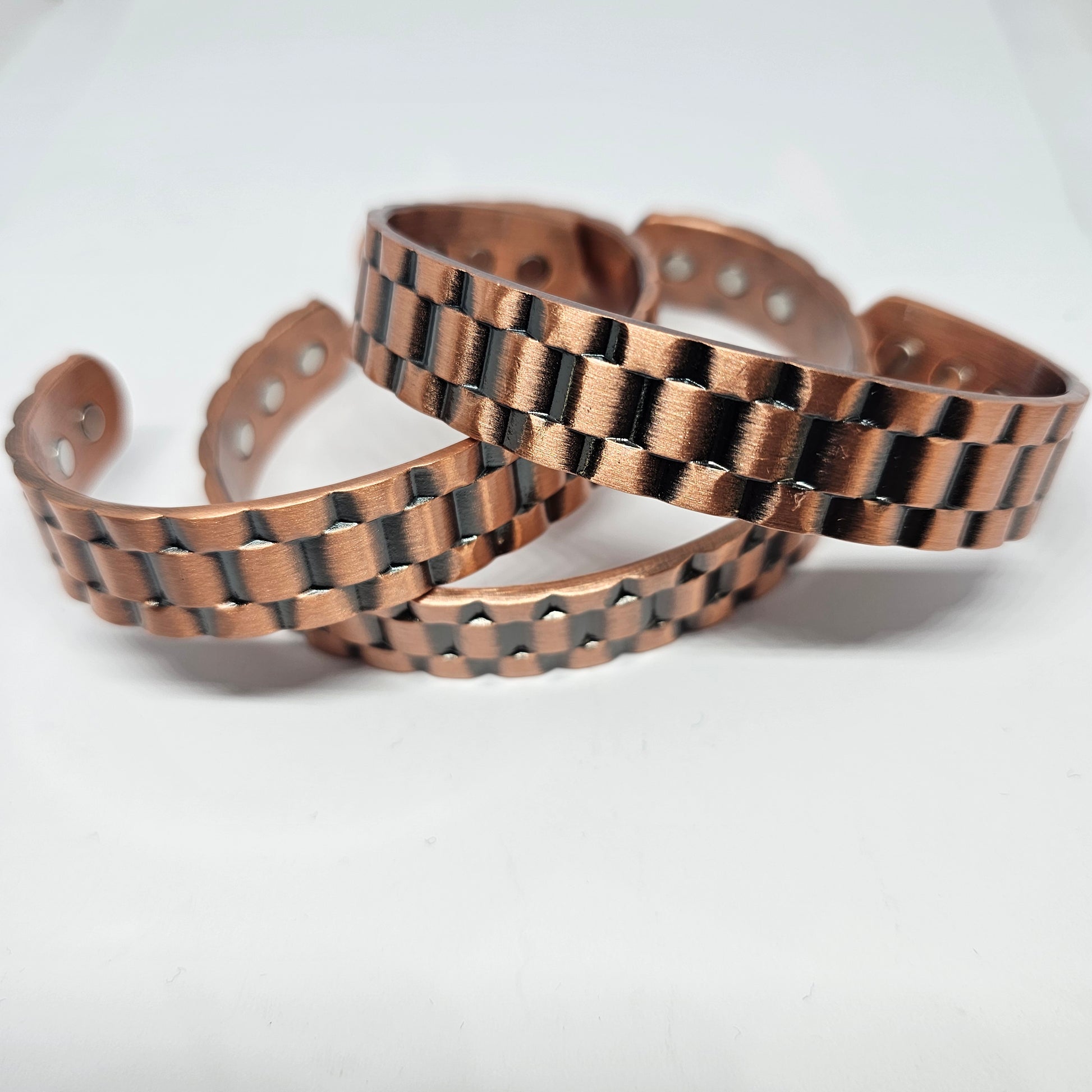 Copper Bracelet - Woven 6 Magnets - Rivendell Shop