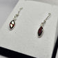 Garnet Sterling Silver Earrings - Rivendell Shop