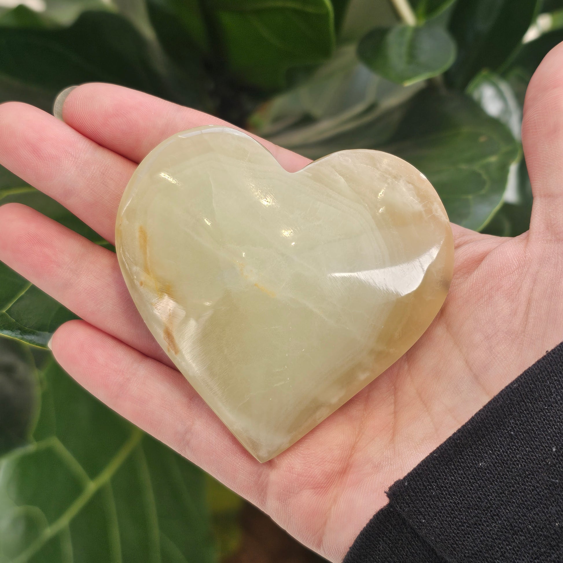 Banded Calcite Heart (Small) - Rivendell Shop