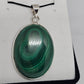 Malachite Sterling Silver Pendant - Rivendell Shop