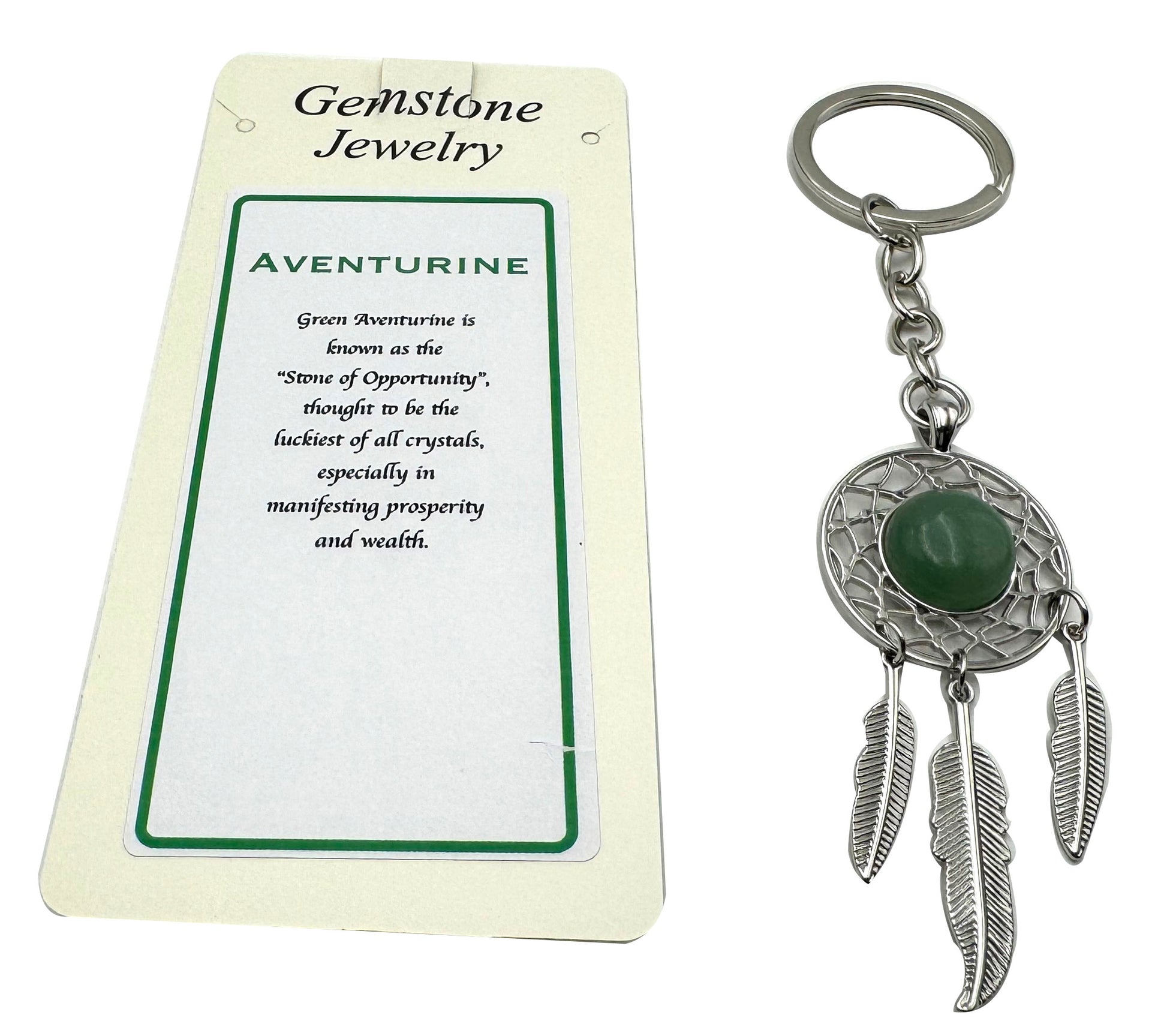 Keyring Dreamcatcher Aventurine - Rivendell Shop