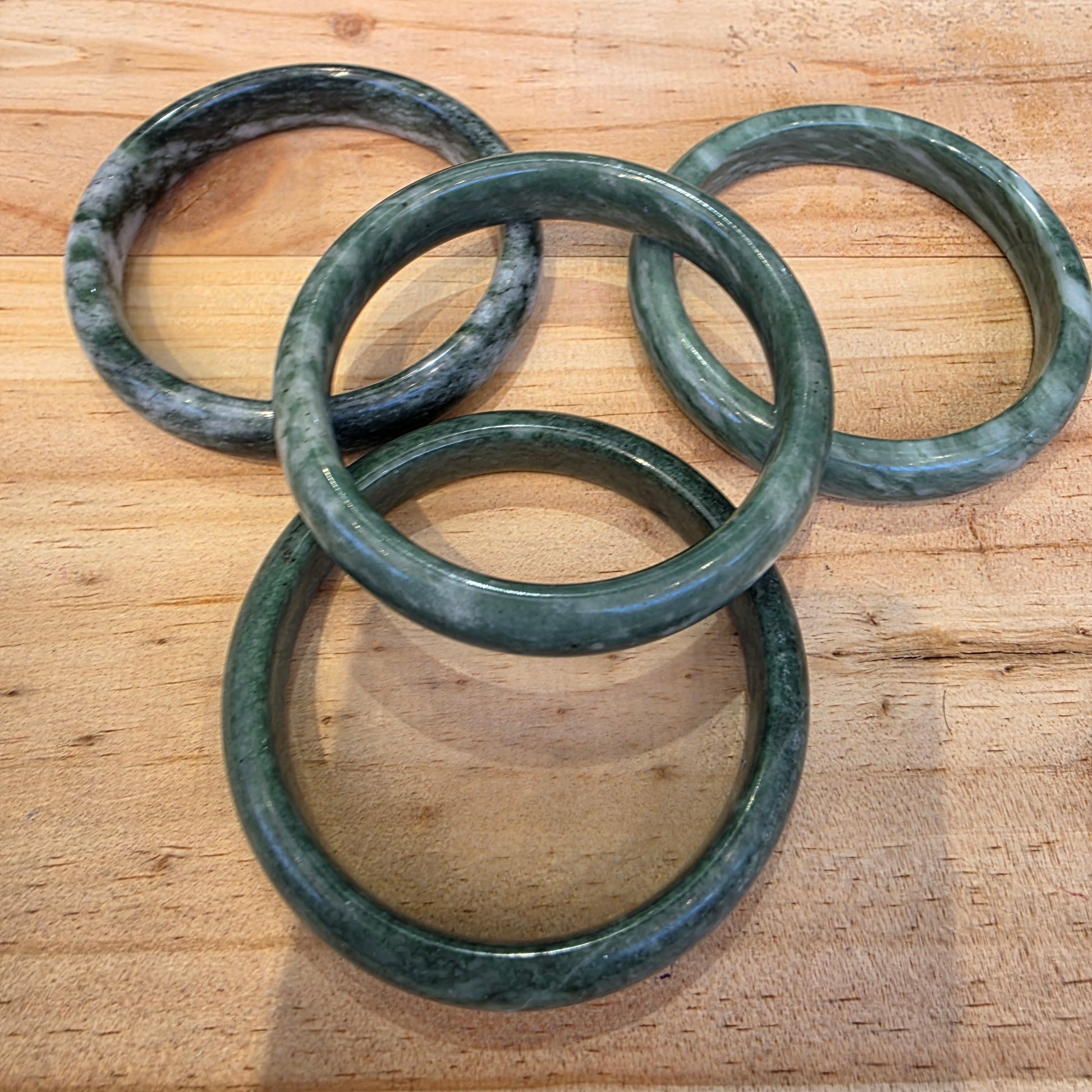 Green Jade Bangle - Rivendell Shop
