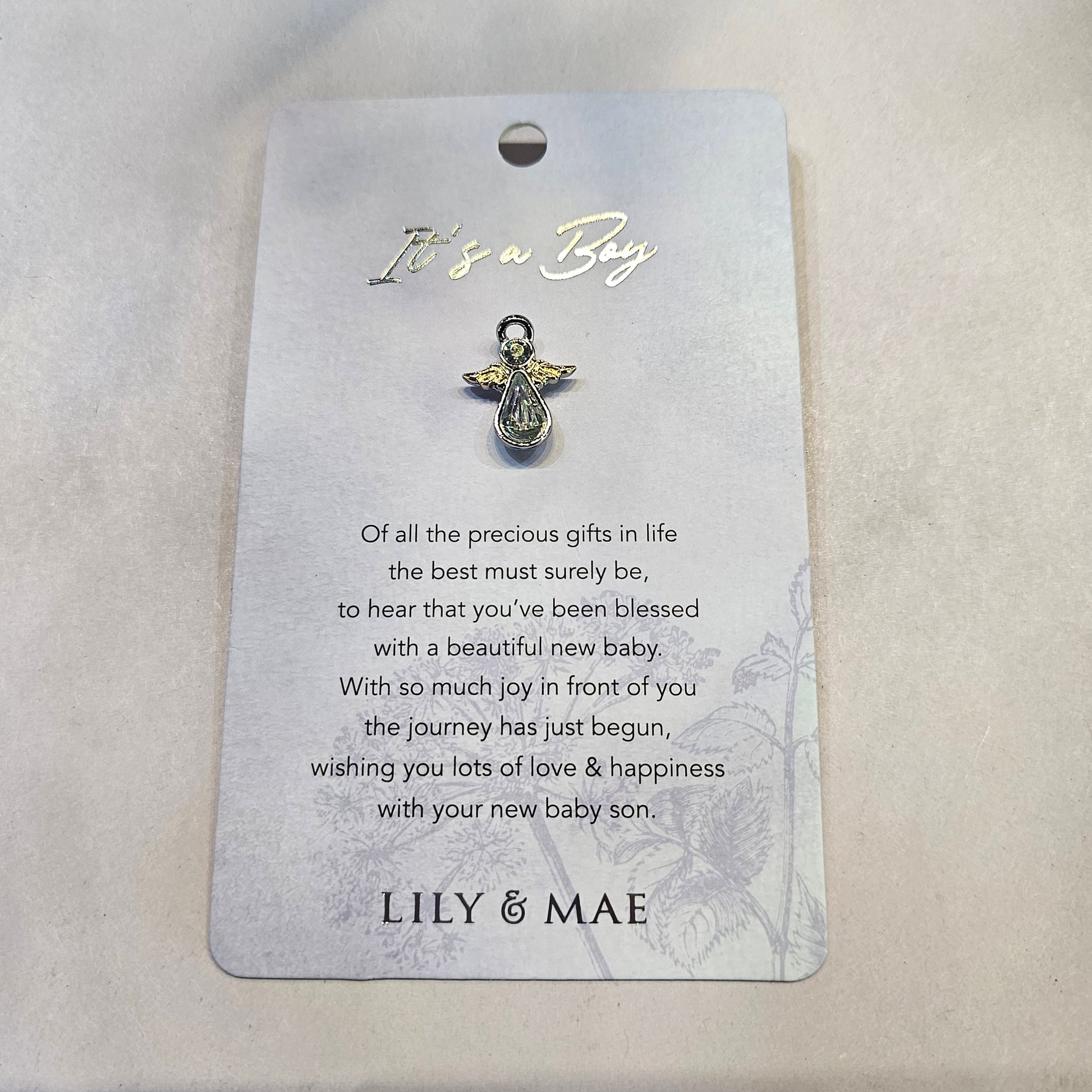 It's a Boy - Angel Pin - Rivendell Shop