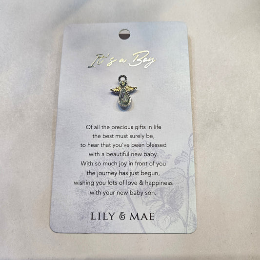 It's a Boy - Angel Pin - Rivendell Shop