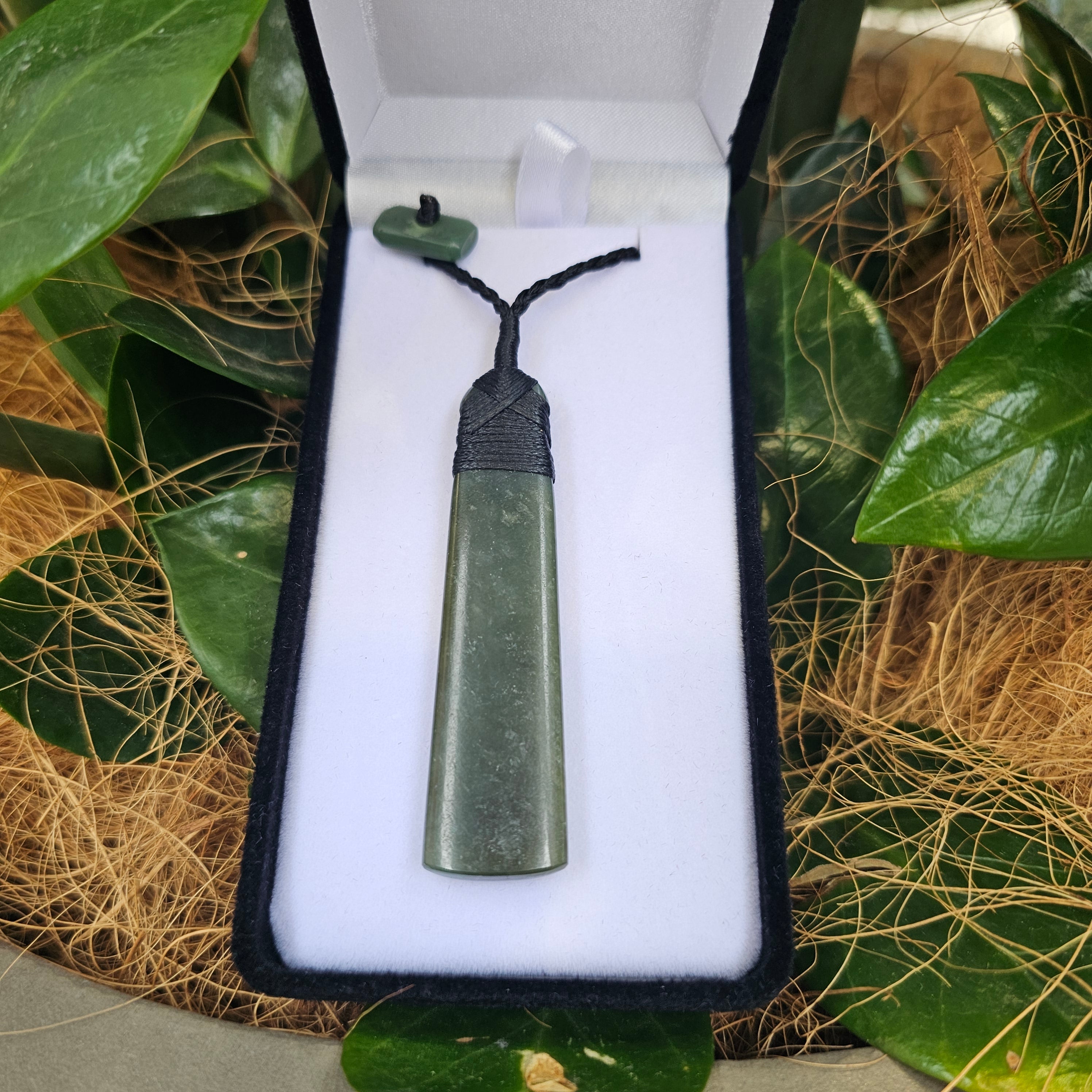 Greenstone (Pounamu) Rounded Toki Pendant