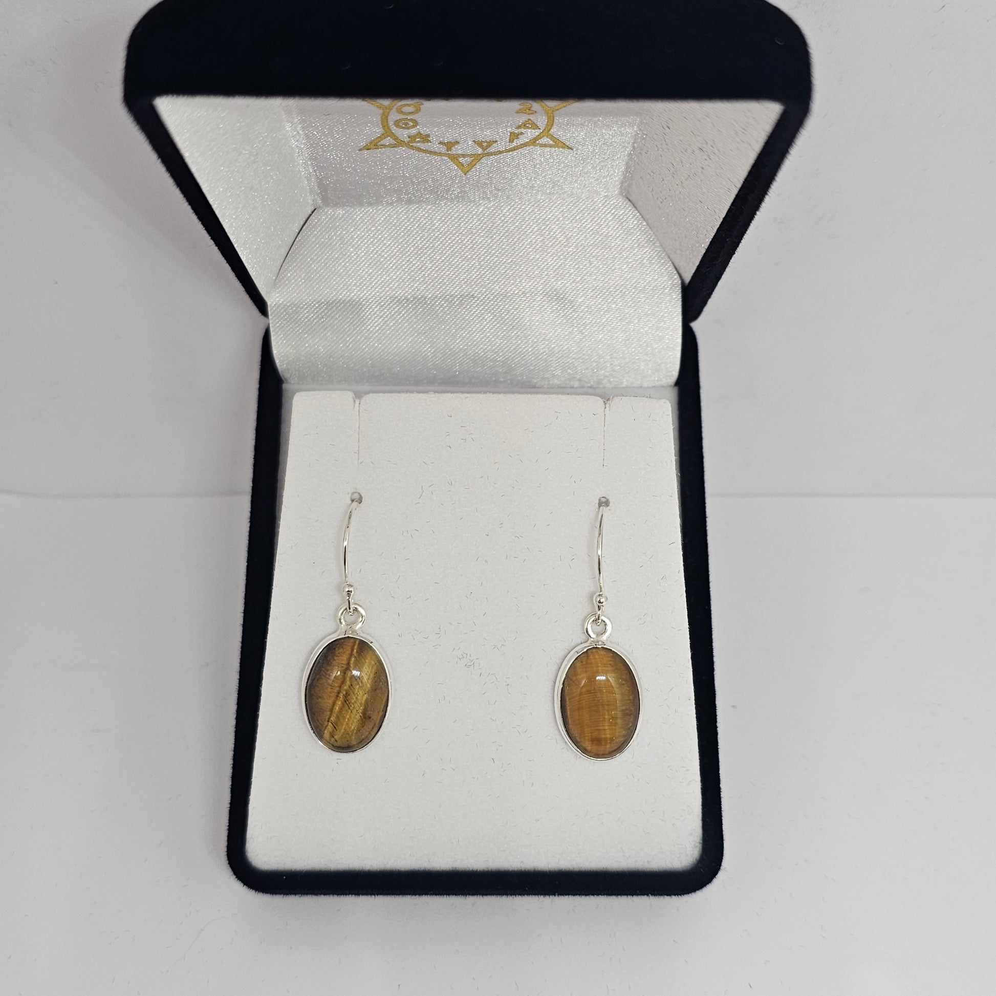 Tigers Eye Sterling Silver Earrings - Rivendell Shop