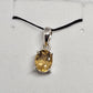 Citrine Sterling Silver Pendant - Rivendell Shop
