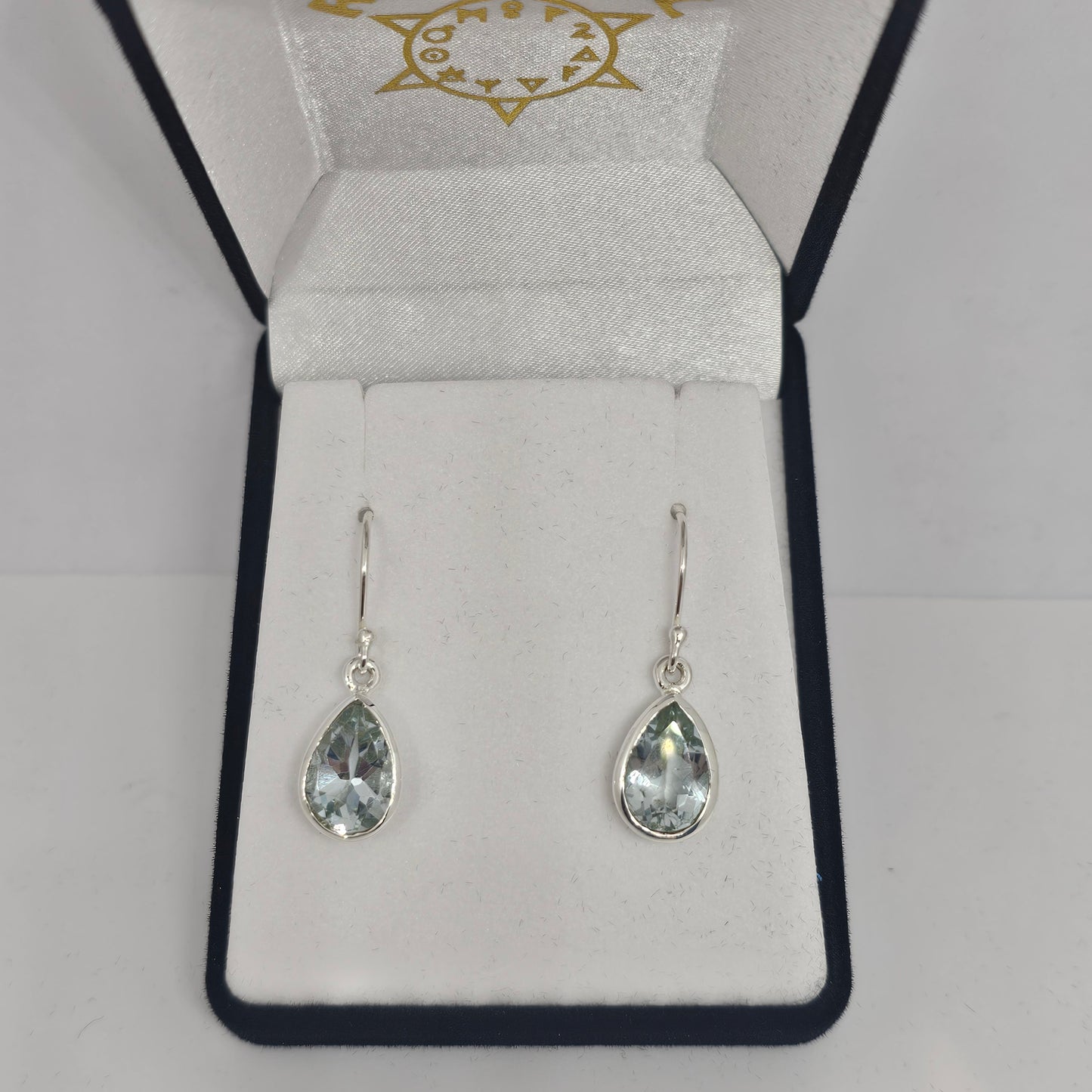 Blue Topaz Sterling Silver Earrings - Rivendell Shop