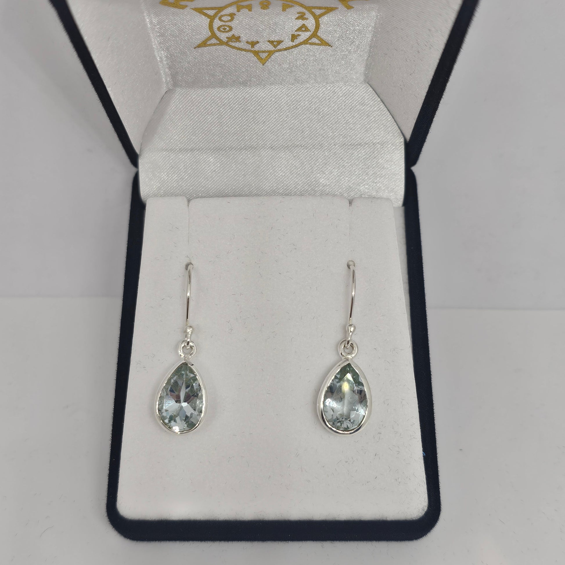 Blue Topaz Sterling Silver Earrings - Rivendell Shop