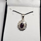 Garnet Sterling Silver Pendant - Rivendell Shop
