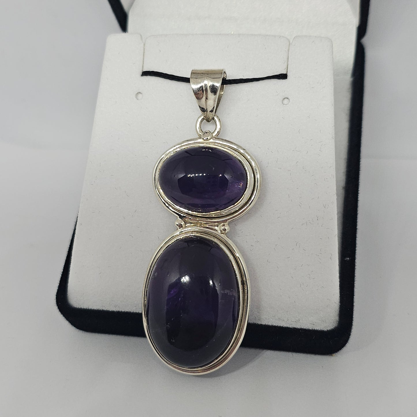 Amethyst Sterling Silver Pendant - Rivendell Shop
