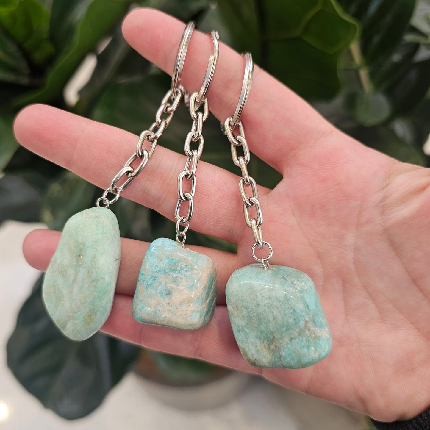 Amazonite Keychain - Rivendell Shop