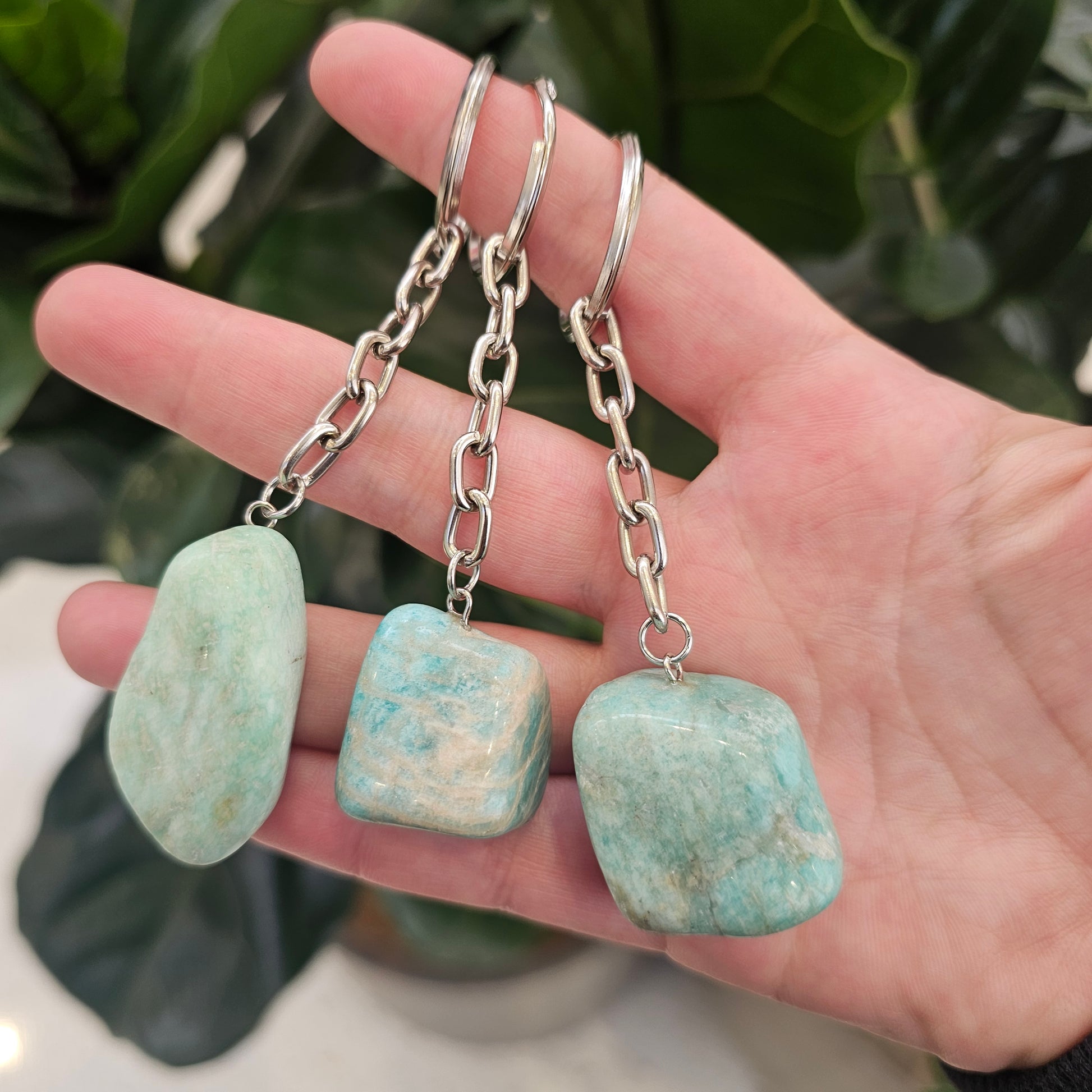 Amazonite Keychain - Rivendell Shop