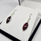 Garnet Sterling Silver Earrings - Rivendell Shop
