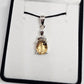 Citrine Sterling Silver Pendant - Rivendell Shop