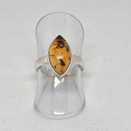 Amber Marquise Ring - Rivendell Shop