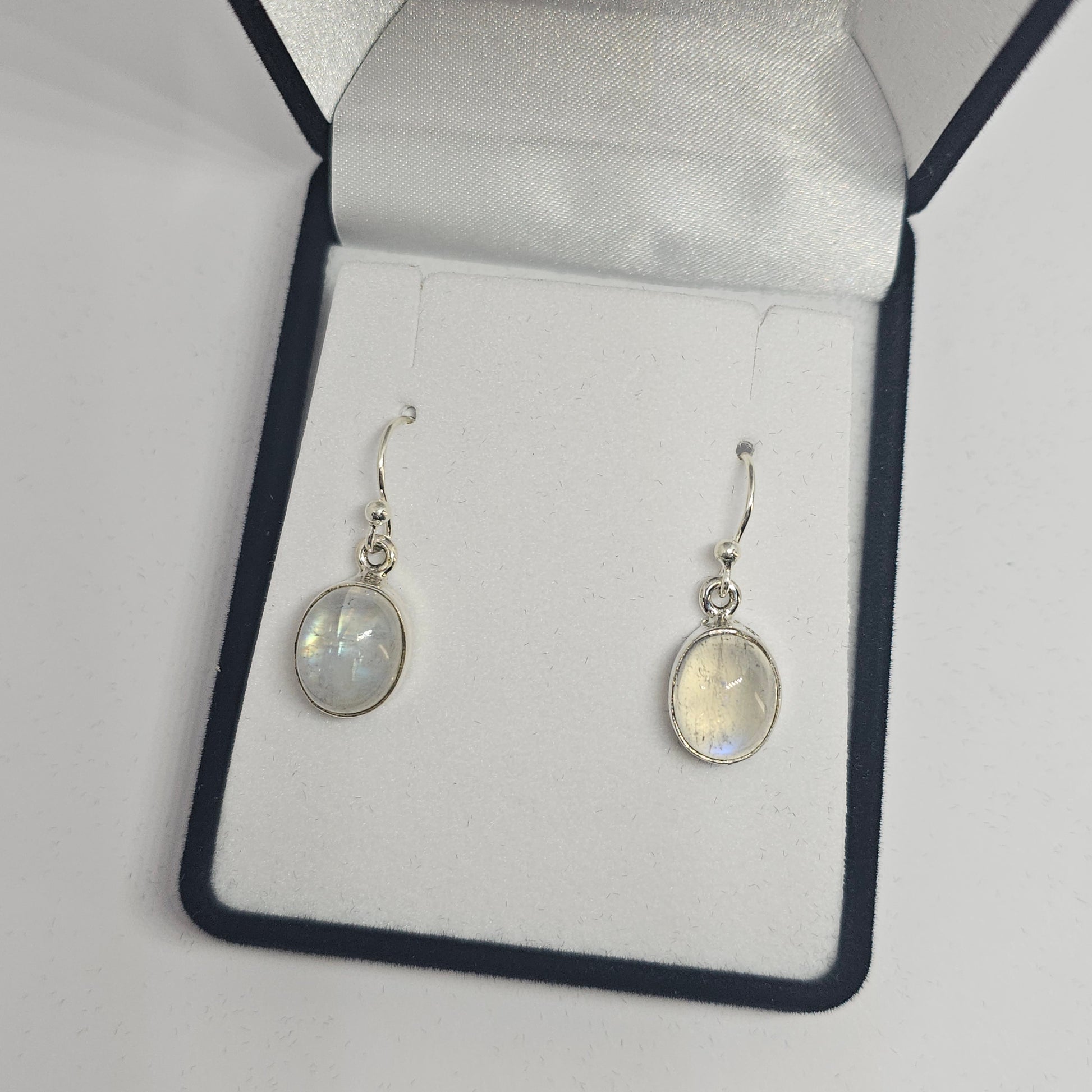 Moonstone Sterling Silver Earrings - Rivendell Shop
