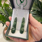 Greenstone (Pounamu) Double Koru Earrings - Rivendell Shop