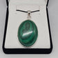Malachite Sterling Silver Pendant - Rivendell Shop