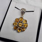 Citrine Sterling Silver Pendant - Rivendell Shop