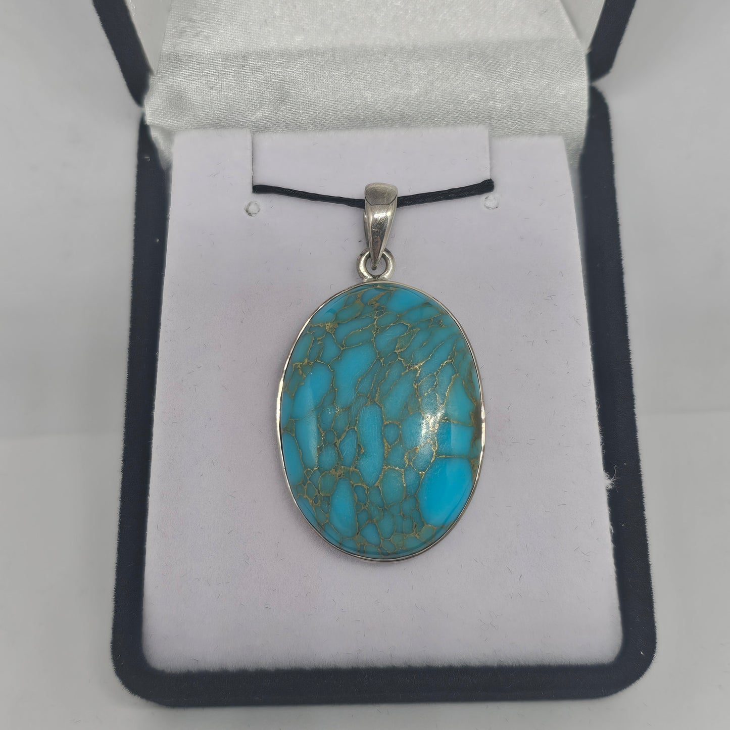 Turquoise Sterling Silver Pendant - Rivendell Shop