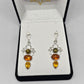 Amber Earrings - Sterling silver 925 - Rivendell Shop
