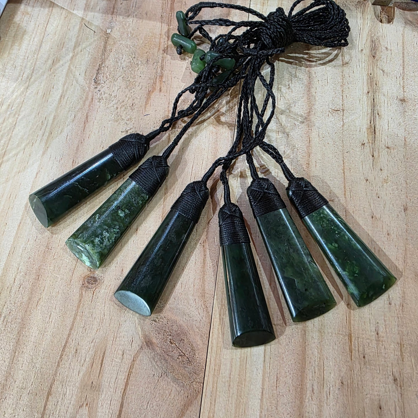 Greenstone Toki Pendant 65 x 20 mm