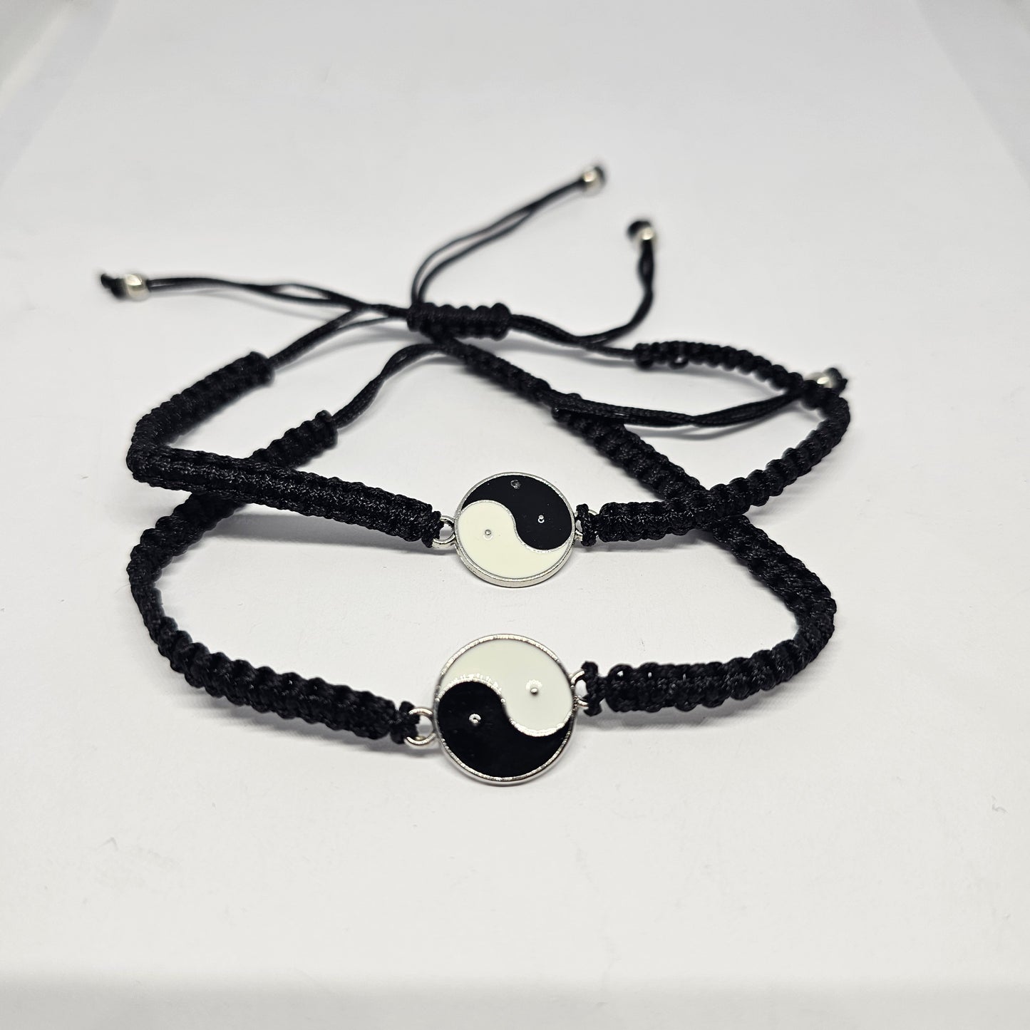 Yin Yang Wax Cord Bracelet - Rivendell Shop