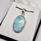 Larimar Sterling Silver Pendant - Rivendell Shop