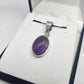 Amethyst Sterling Silver Pendant - Rivendell Shop