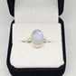 Moonstone Sterling Silver Ring - Rivendell Shop