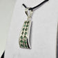 Emerald Sterling Silver Pendant - Rivendell Shop