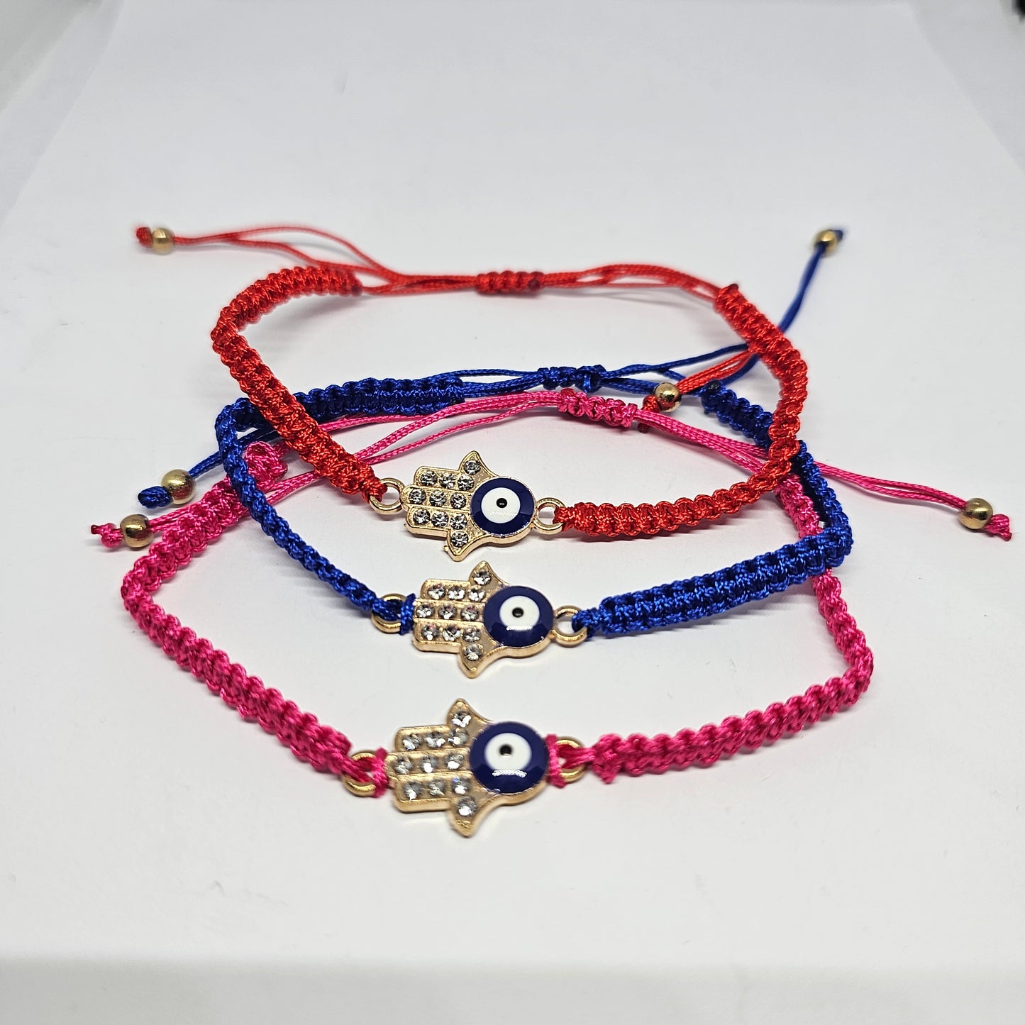 Evil Eye Wax Bracelet - Hamsa - Rivendell Shop