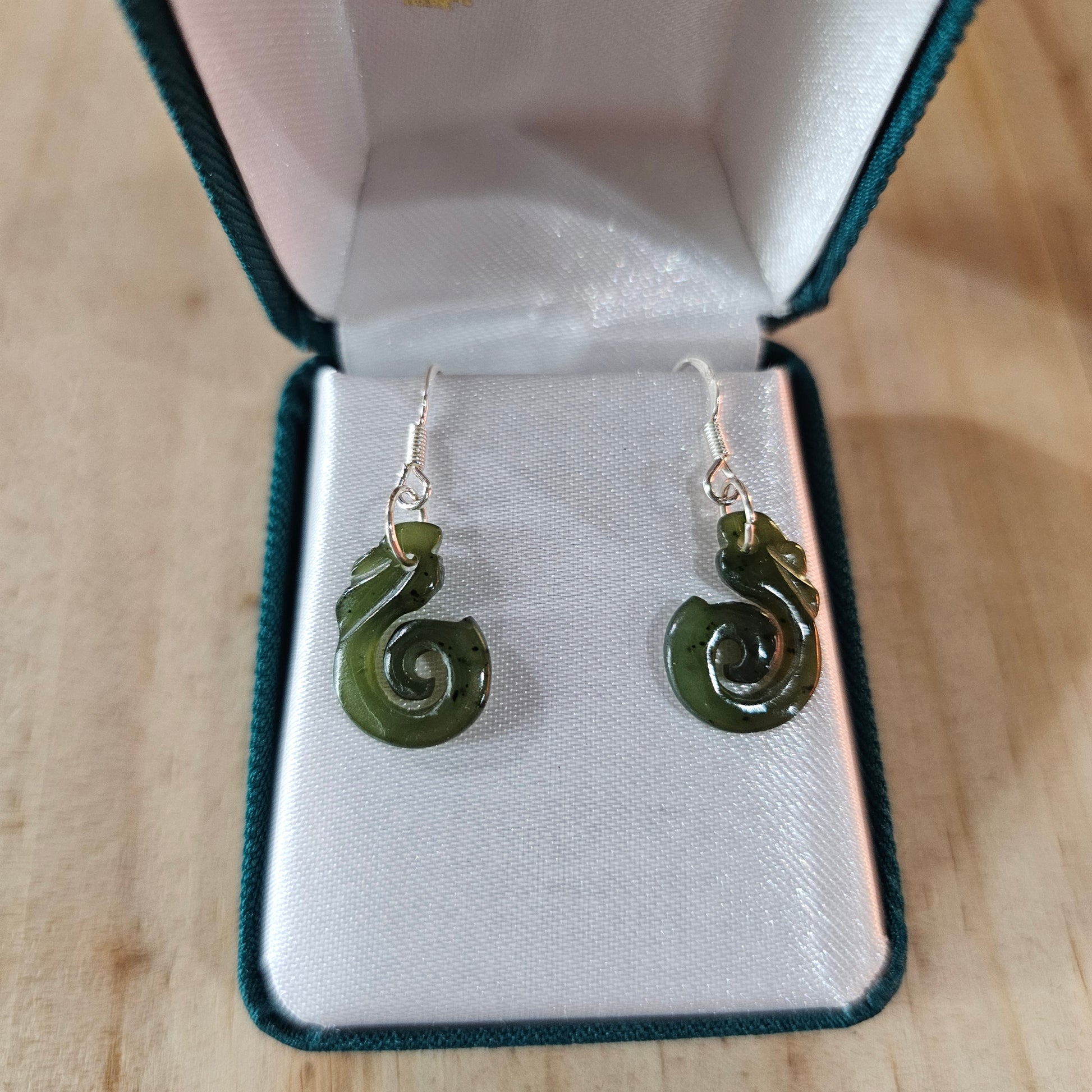Greenstone Mania Earrings 1.5cm - Rivendell Shop