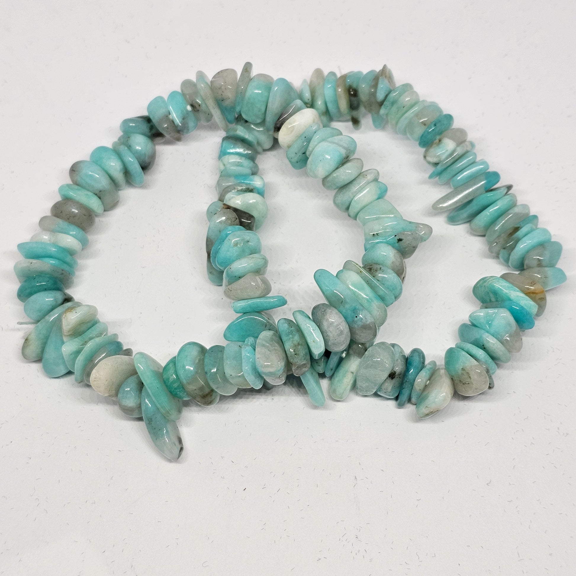 Amazonite Chunky Chip Bracelet - Rivendell Shop