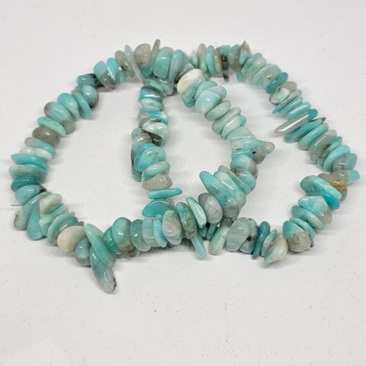 Amazonite Chunky Chip Bracelet - Rivendell Shop