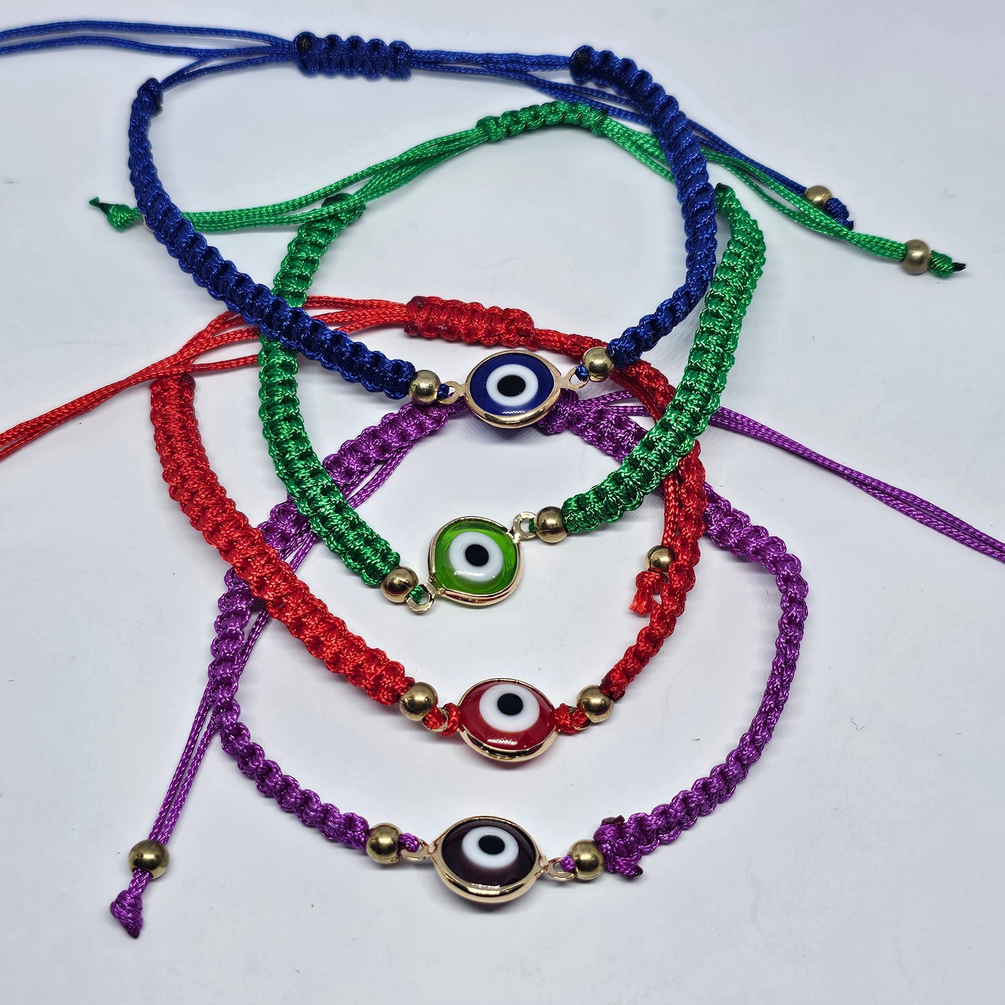 Evil Eye Wax Bracelet- Multicolour - Rivendell Shop